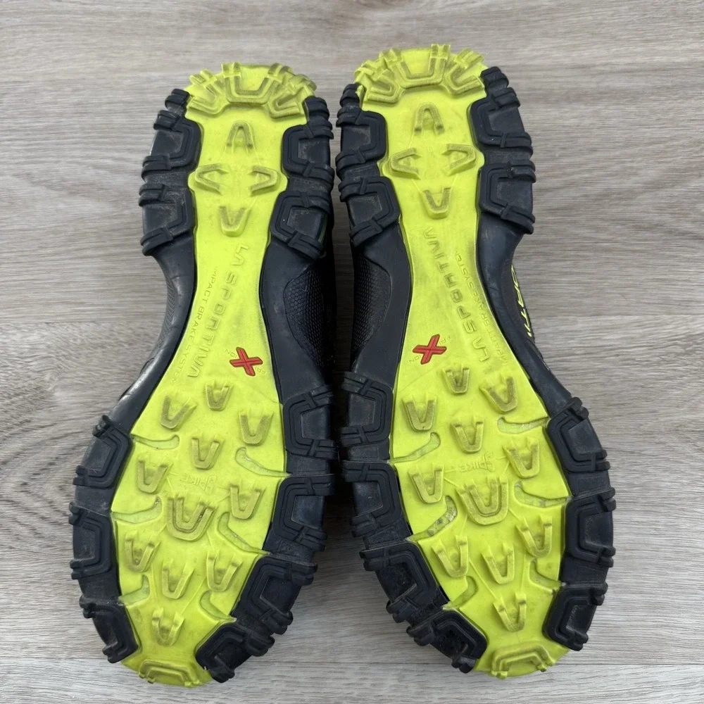 La Sportiva Bushido II Mens Size 11 Green Black Trail Running Shoes 2091-C